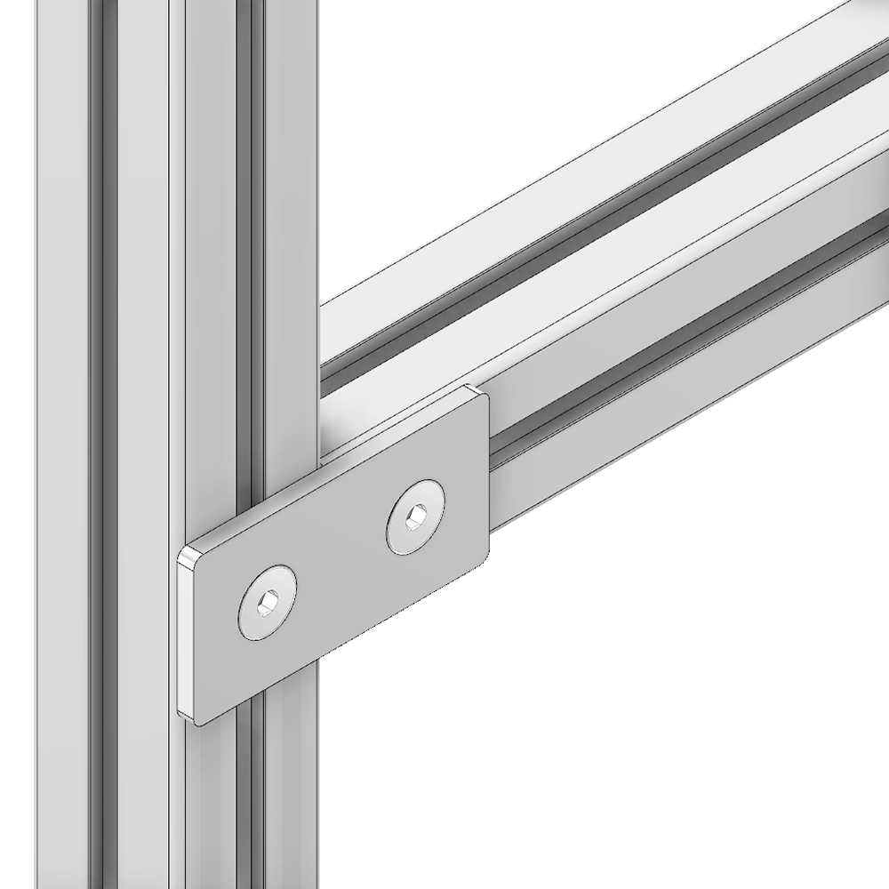 41-180-1SS MODULAR SOLUTIONS TIE PLATE 45MM X 90MM X 6MM<BR>FLUSH FLAT WITH STAINLESS STEEL HARDWARE